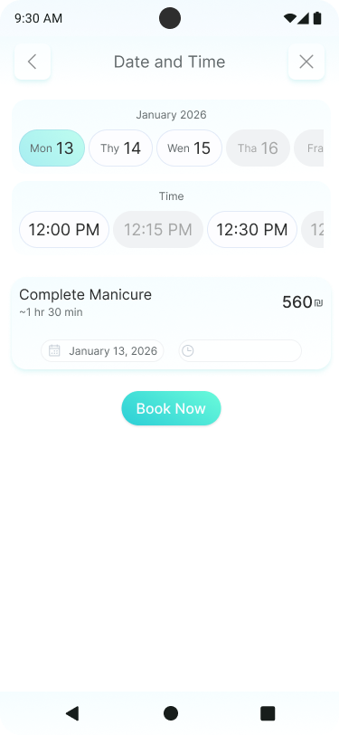 GlowNow Booking